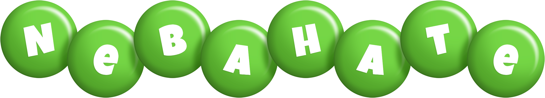 Nebahate candy-green logo