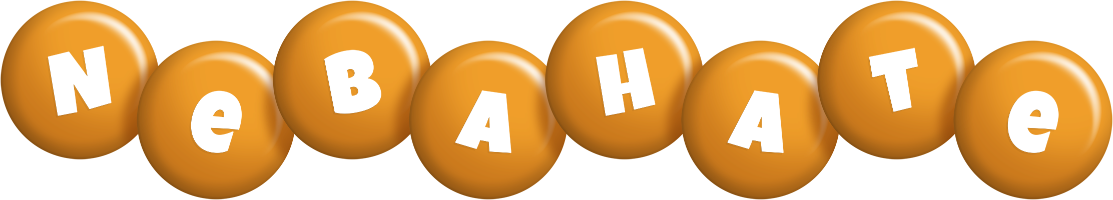 Nebahate candy-orange logo
