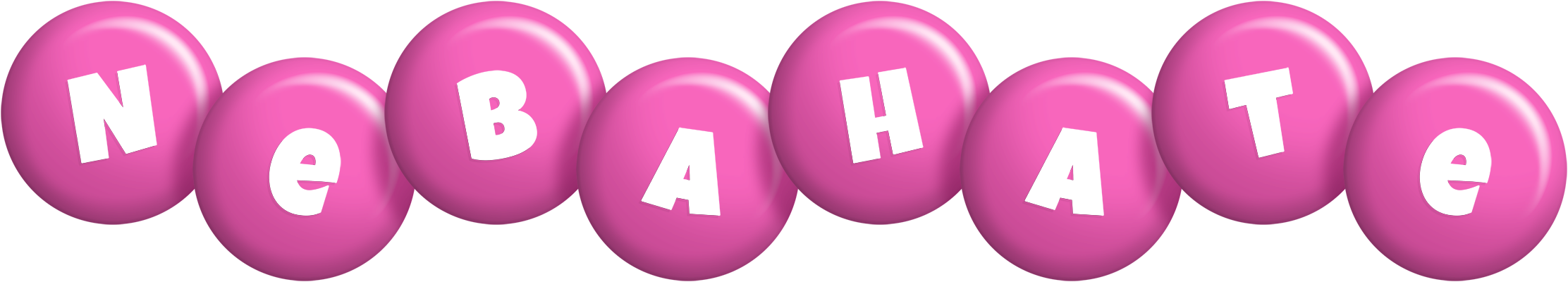 Nebahate candy-pink logo