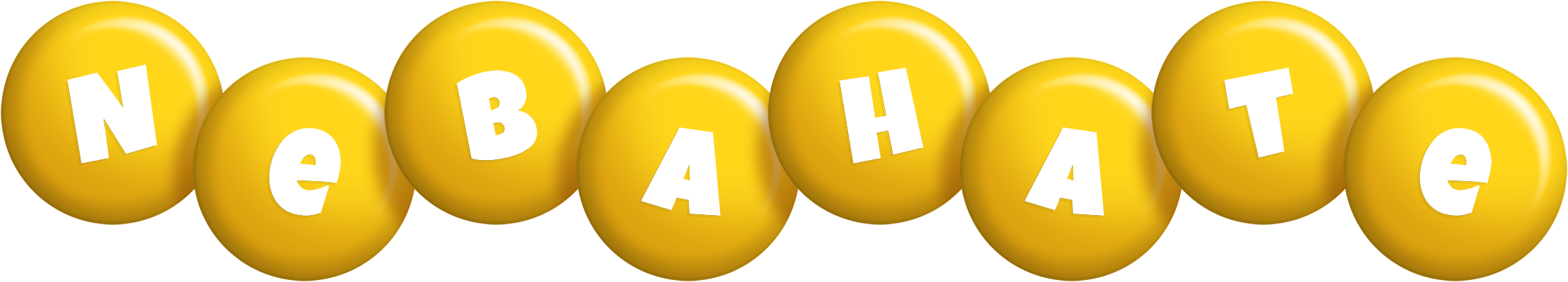 Nebahate candy-yellow logo
