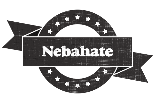 Nebahate grunge logo