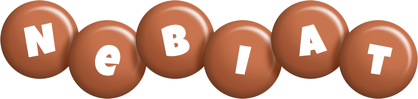 Nebiat candy-brown logo