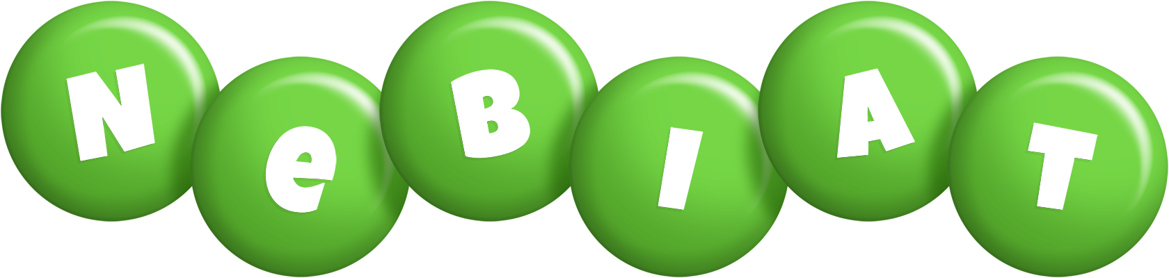 Nebiat candy-green logo