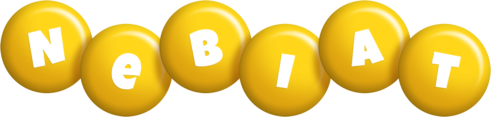 Nebiat candy-yellow logo