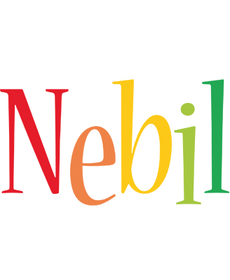 Nebil birthday logo