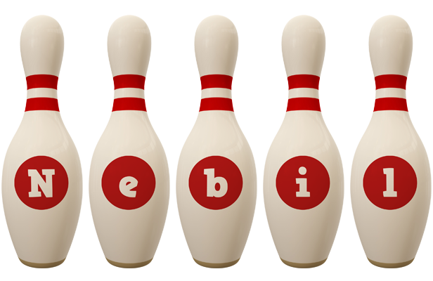 Nebil bowling-pin logo