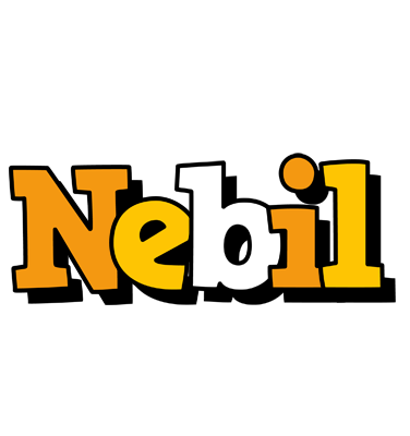 Nebil cartoon logo