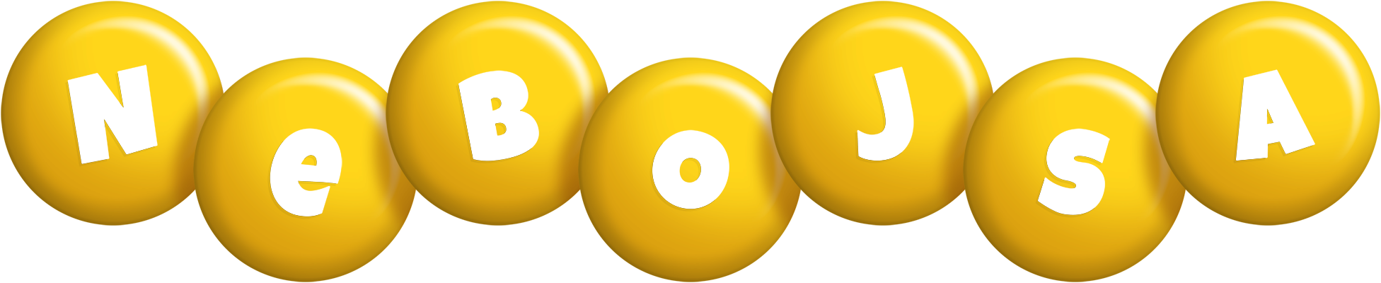 Nebojsa candy-yellow logo
