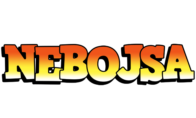 Nebojsa sunset logo