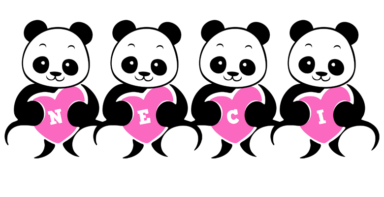 Neci love-panda logo