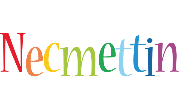 Necmettin birthday logo