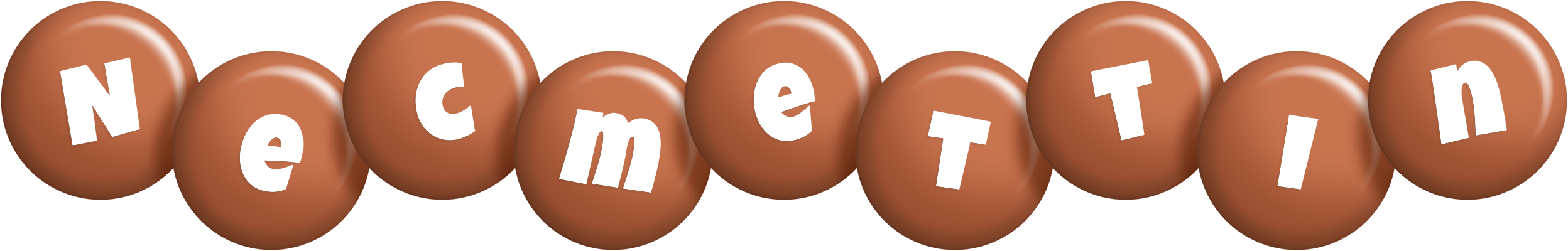 Necmettin candy-brown logo
