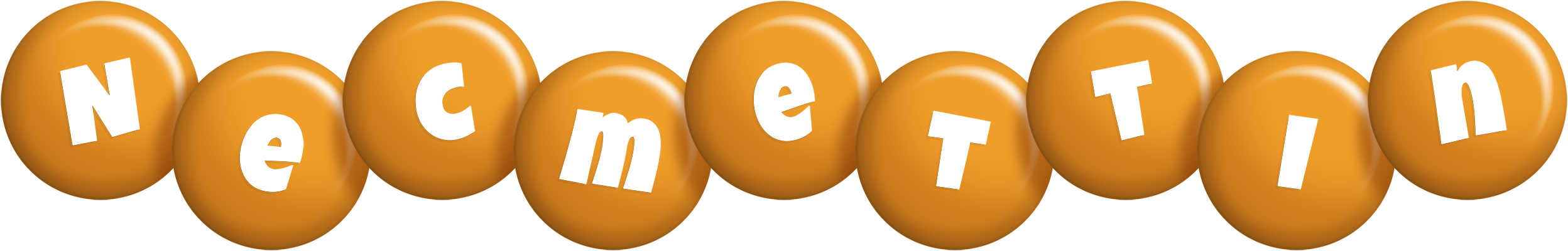 Necmettin candy-orange logo