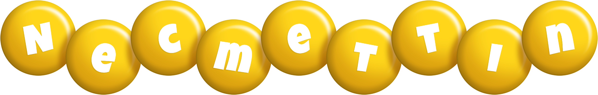Necmettin candy-yellow logo