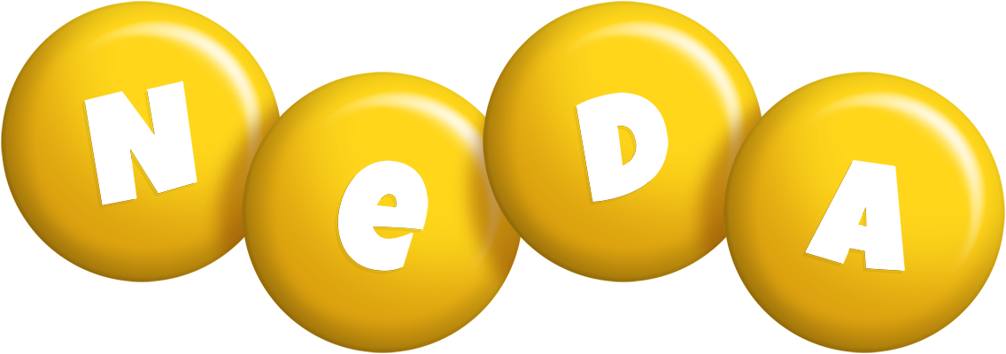 Neda candy-yellow logo