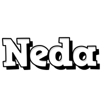 Neda snowing logo