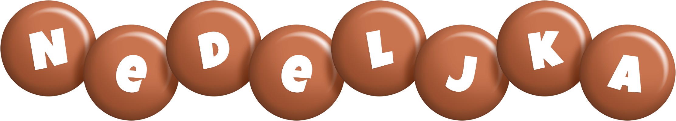 Nedeljka candy-brown logo