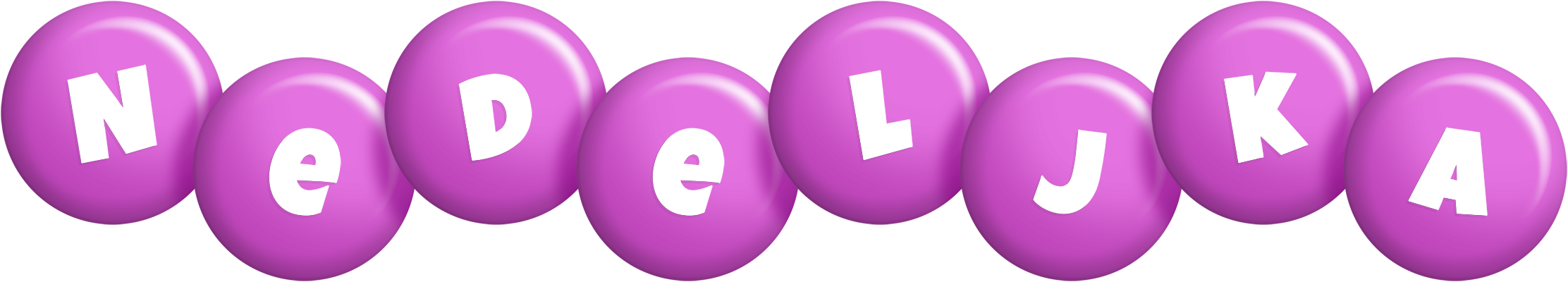 Nedeljka candy-purple logo
