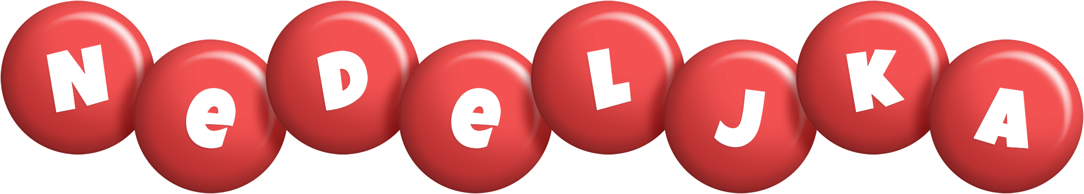 Nedeljka candy-red logo