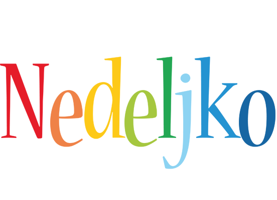 Nedeljko birthday logo