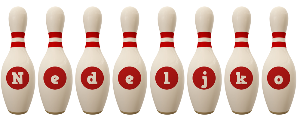 Nedeljko bowling-pin logo