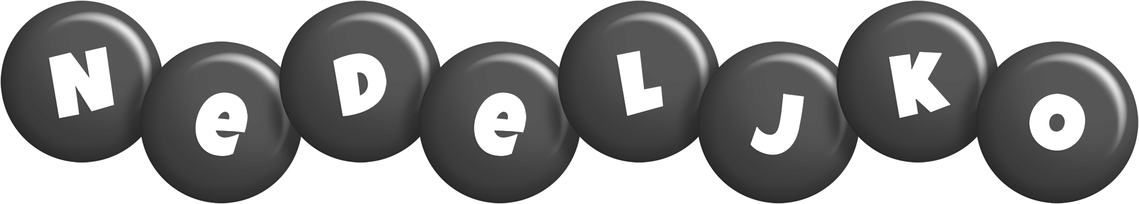 Nedeljko candy-black logo