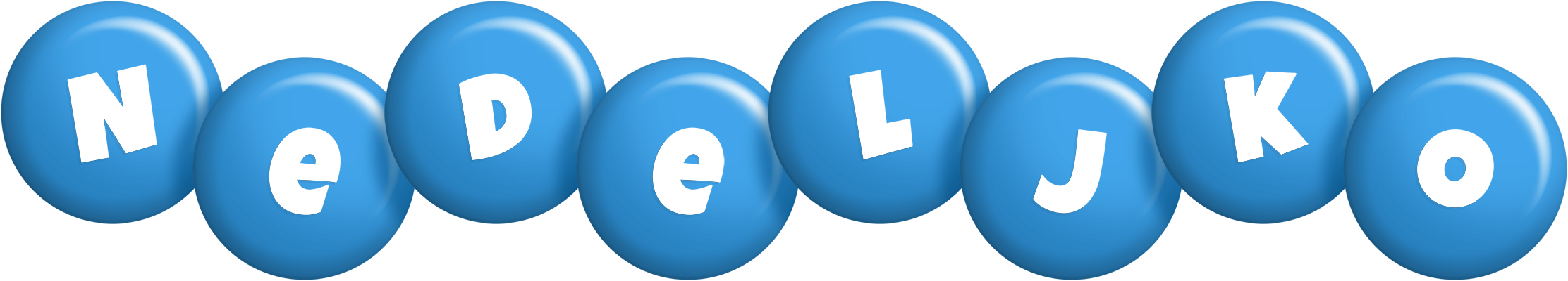 Nedeljko candy-blue logo