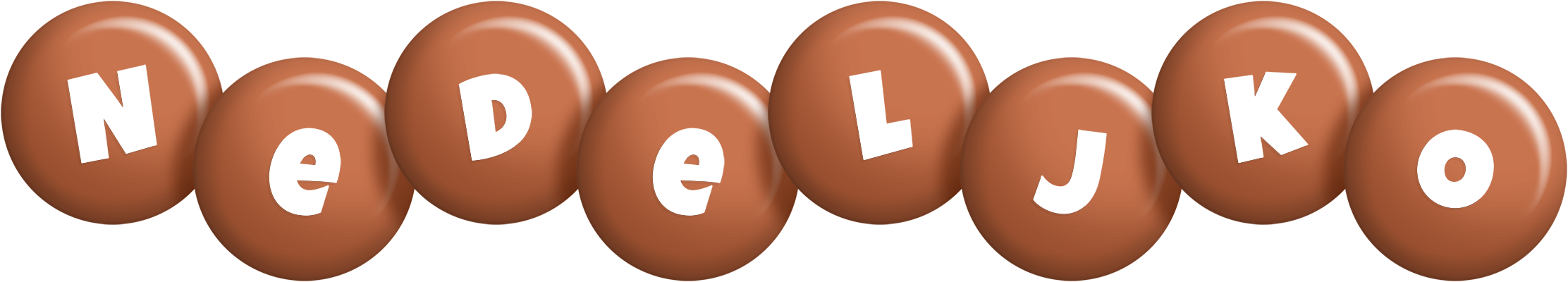 Nedeljko candy-brown logo