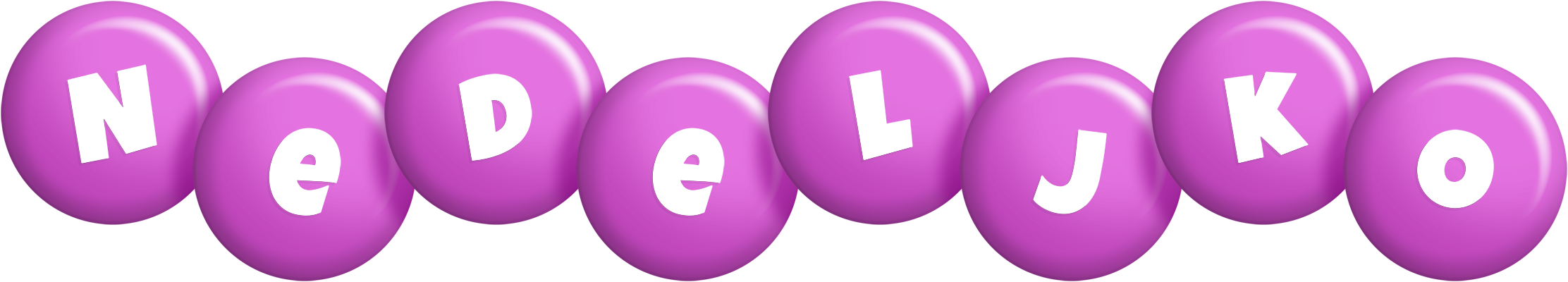 Nedeljko candy-purple logo