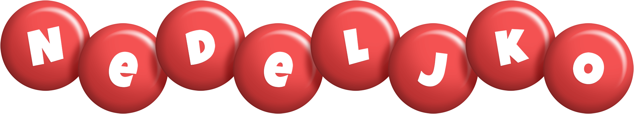 Nedeljko candy-red logo