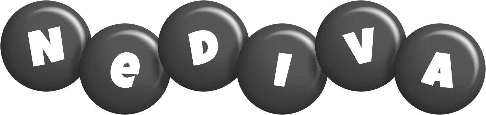Nediva candy-black logo