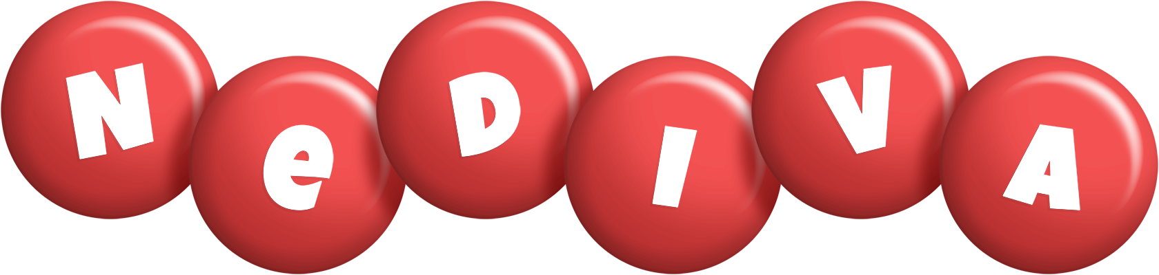 Nediva candy-red logo