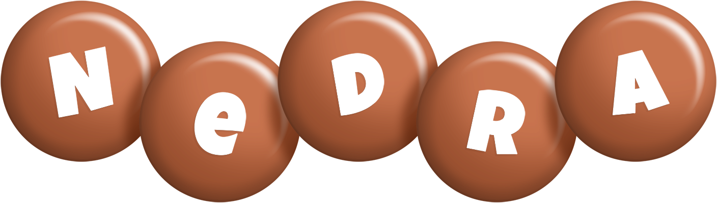 Nedra candy-brown logo