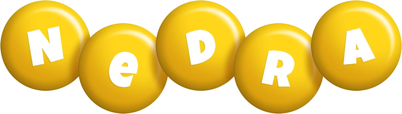 Nedra candy-yellow logo