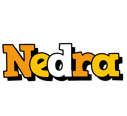 Nedra cartoon logo