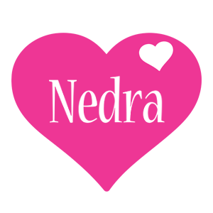 Nedra love-heart logo