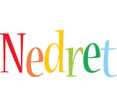 Nedret birthday logo