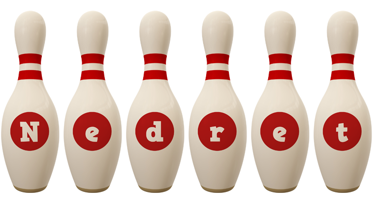 Nedret bowling-pin logo