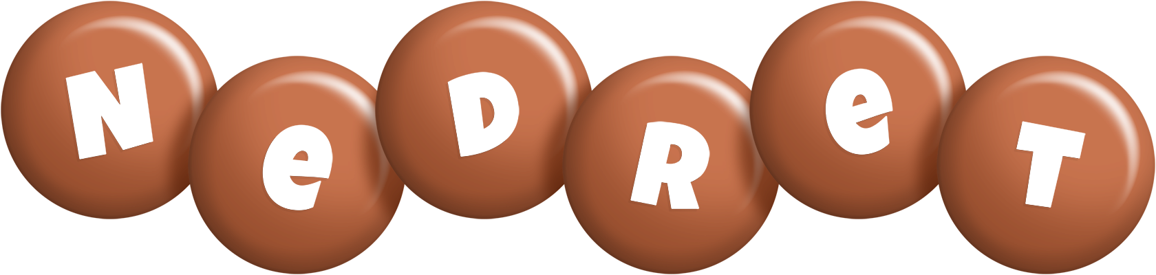Nedret candy-brown logo