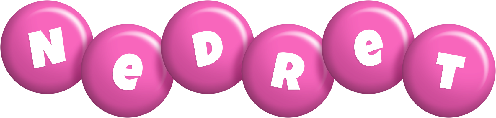 Nedret candy-pink logo