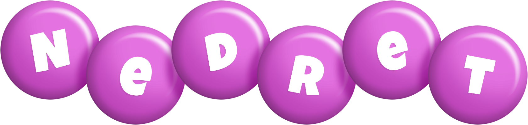 Nedret candy-purple logo