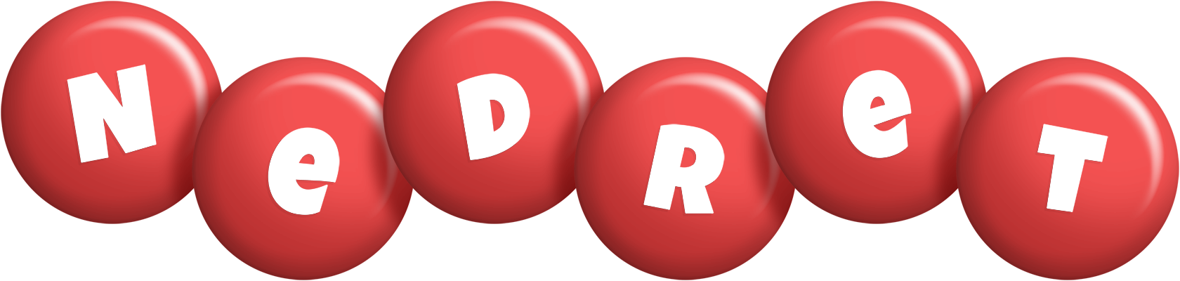 Nedret candy-red logo