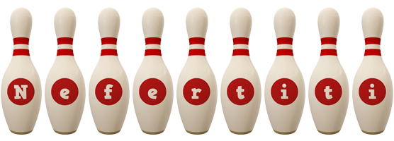 Nefertiti bowling-pin logo