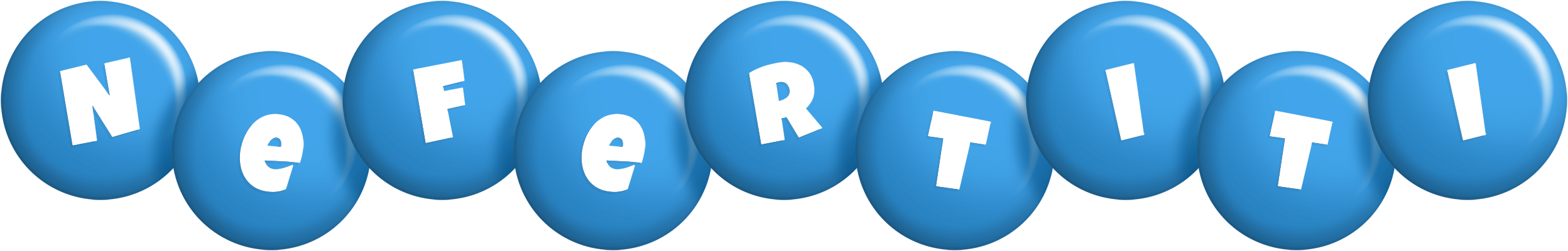 Nefertiti candy-blue logo