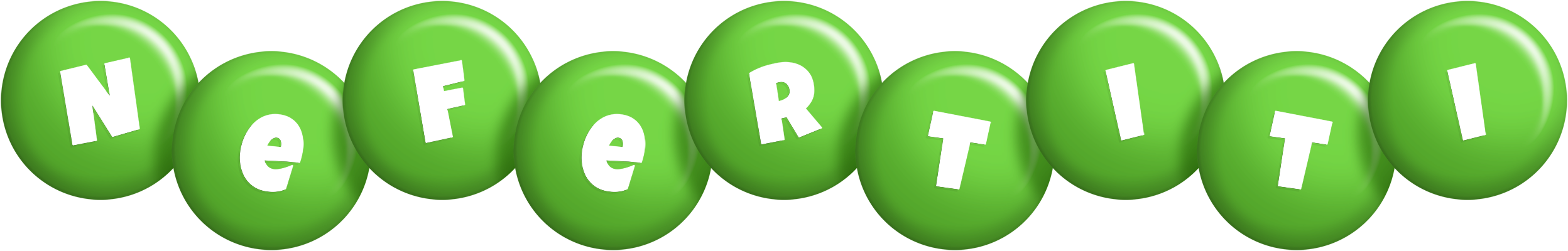 Nefertiti candy-green logo
