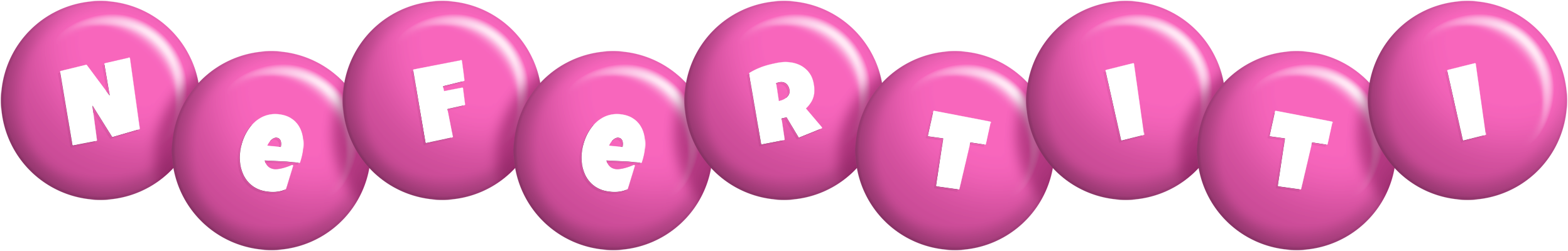 Nefertiti candy-pink logo