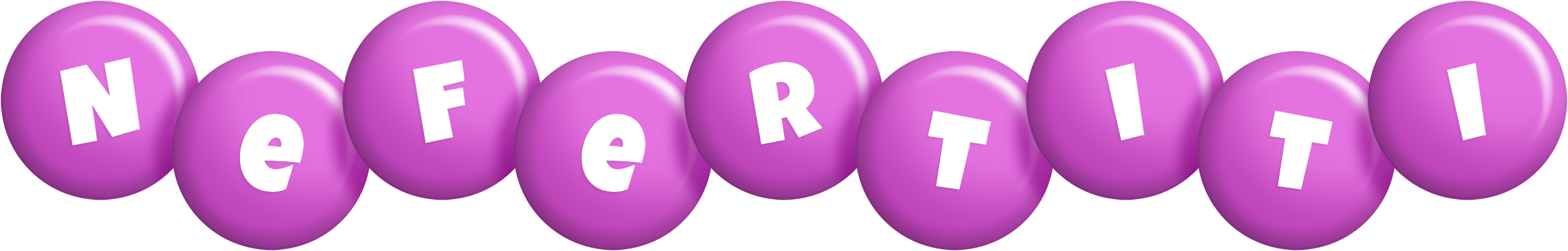 Nefertiti candy-purple logo