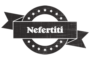 Nefertiti grunge logo