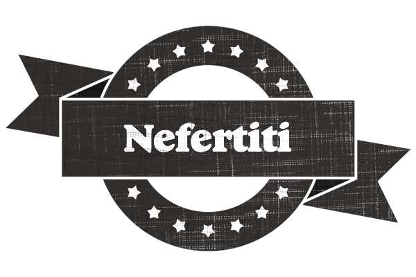 Nefertiti grunge logo