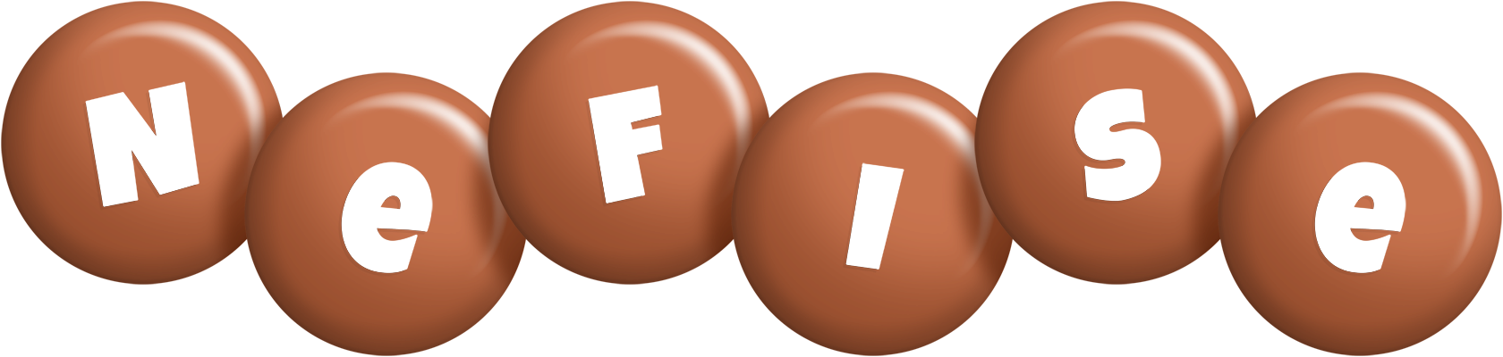 Nefise candy-brown logo